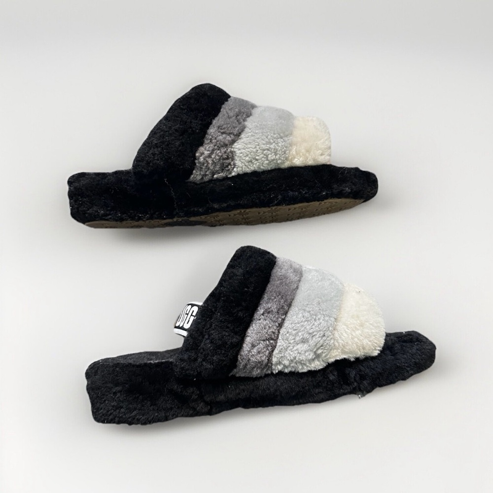 UGG Women's Fluff Yeah Slides‎ Slippers Multicolor Size 12 S/N 1097169 - Picture 4 of 8